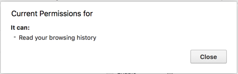 Chrome Extension Permission